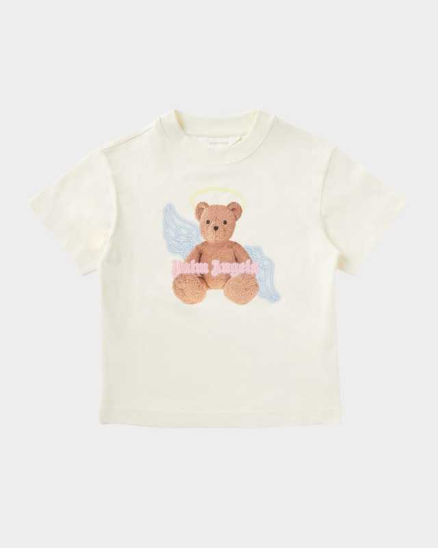 Girl's Bear Graphic Logo-Print T-Shirt, Size